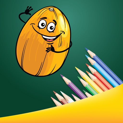 Coloring Me: Healthy Fruit Icon