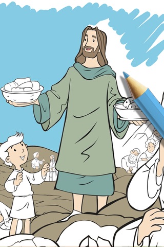 Children's Bible coloring book for kids - Pro screenshot 4
