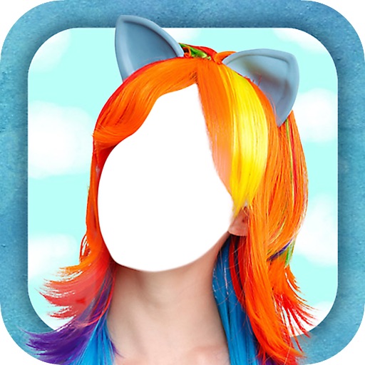 Pony Girls Hairstyle Photo Montage icon