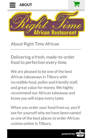 Right Time African Takeaway screenshot 4
