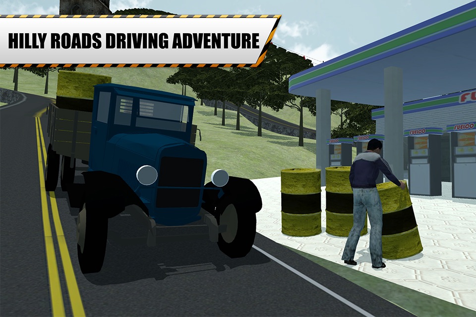 Hill Climbing Petrol Truck – Drive cargo lorry in this driving simulator game screenshot 4