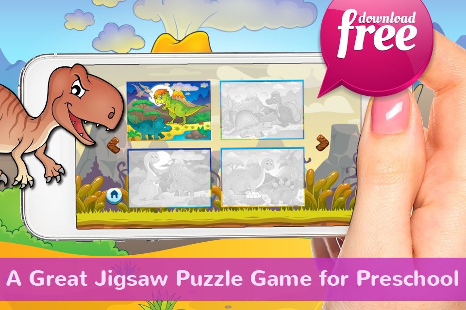 Dinosaurs Jigsaw Puzzles Free For Kids & Toddlers! screenshot 3