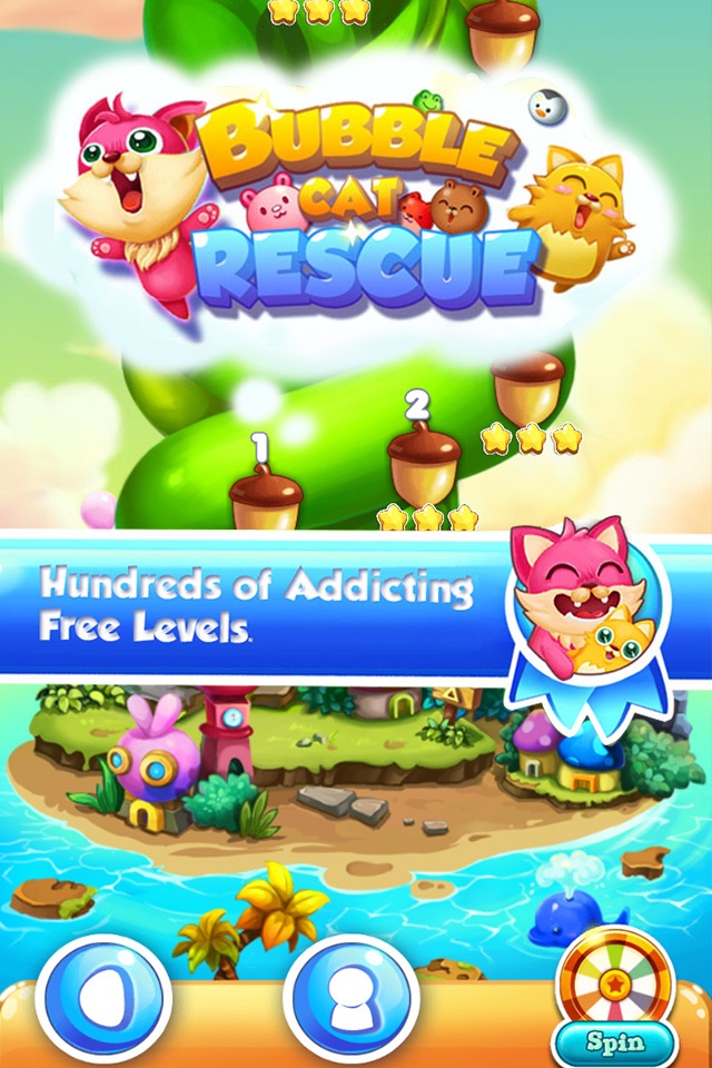 Bubble Cat Rescue screenshot 4