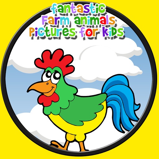 fanstastic farm animals pictures for kids - no ads icon