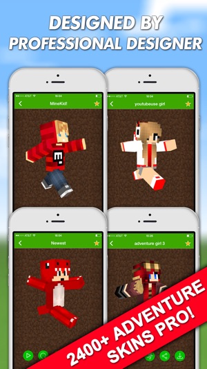 Adventure Skins Pro for Minecraft PE (Po