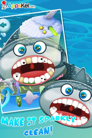 Tiny Clown Fish Virtual Dentist – Tooth Simulator Games for Kids Free screenshot 3
