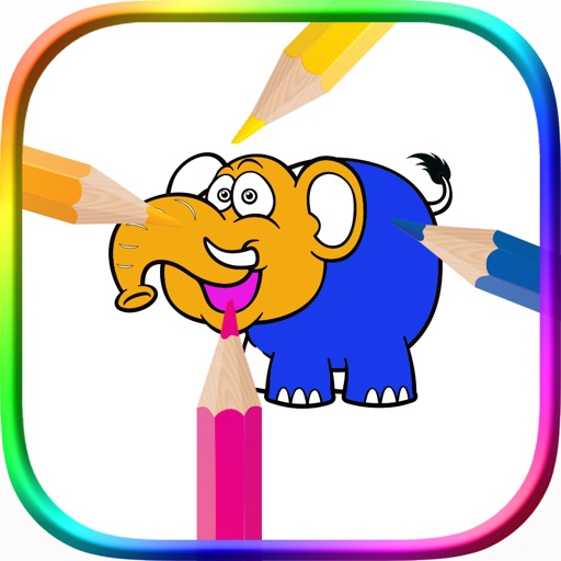 Wild Animal Coloring Book iOS App