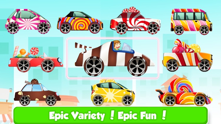 Chocolate Candy Car Racing - Kids Xtreme 4wd Rally on Hillbilly Candy Land Factory screenshot-4