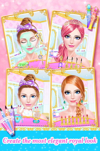 Princess Fashion - Royal Family Salon: SPA, Makeup & Makeover Game for Girls screenshot 3