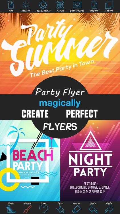 Party Flyer Creator - Flyers for Promotions, Parties, Music, Band and Events