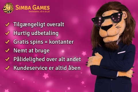 Simba Games – Spillemaskiner and casinospil, bonus uden indbetaling screenshot 3