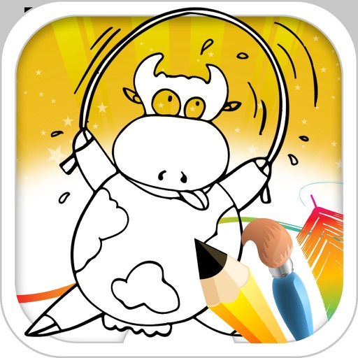 Coloring Book Cow iOS App