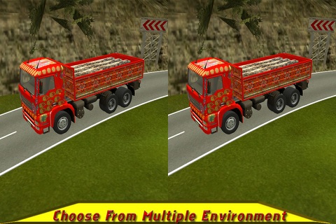 VR Truck Driving Hill Simulation screenshot 2