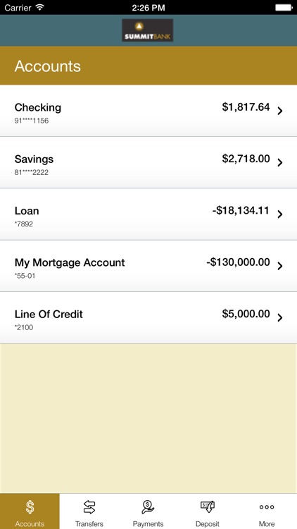 Summit Bank (OR) Mobile Banking