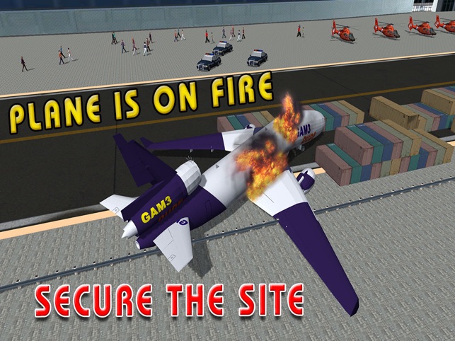 Máy bay tai nạn cứu hộ - Cứu hỏa xe trò chơi lái xe