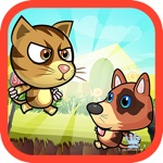 gato e cão go - animais jogo correr aventura para crianças