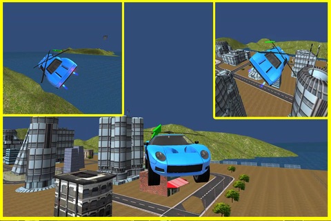 Flying Car Helicopter - Future Driving Stunts - Airplane Flight Pilot screenshot 4