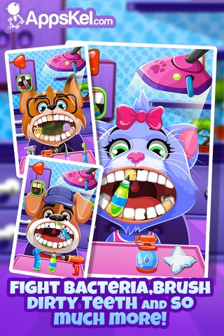Little Nick's Pets Dentist Story – The Animal Dentistry Games for Kids Pro screenshot 2