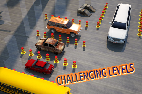 3D Car Parking - multi level driving test and  obstacle course 2016 screenshot 3