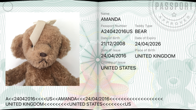 How to cancel & delete Teddy Bear Passport / Travel Photo Card ID Maker with Travel Stamps from iphone & ipad 1