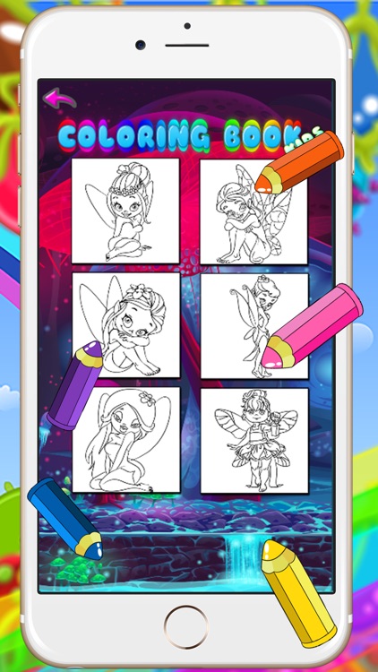 Fairy Coloring book and painting for toddlers HD Free Lite - Colorful Children's Educational drawing games for little kids boys and girls