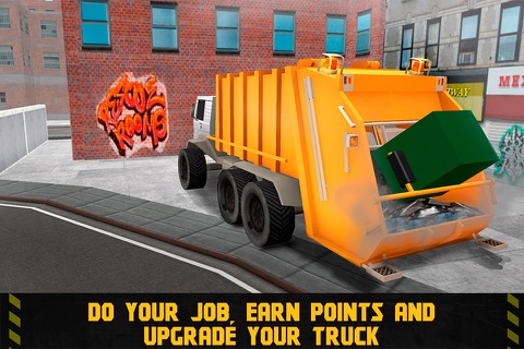 City Garbage Truck Driving Simulator 3D Full screenshot 3