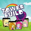 Tower Top Building Blocks Stack Straight Game For Kids Princess Equestria Pony Edition