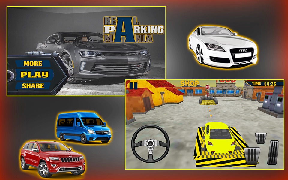 Real Car Parking Simulator-Driving School Test 3D screenshot 3