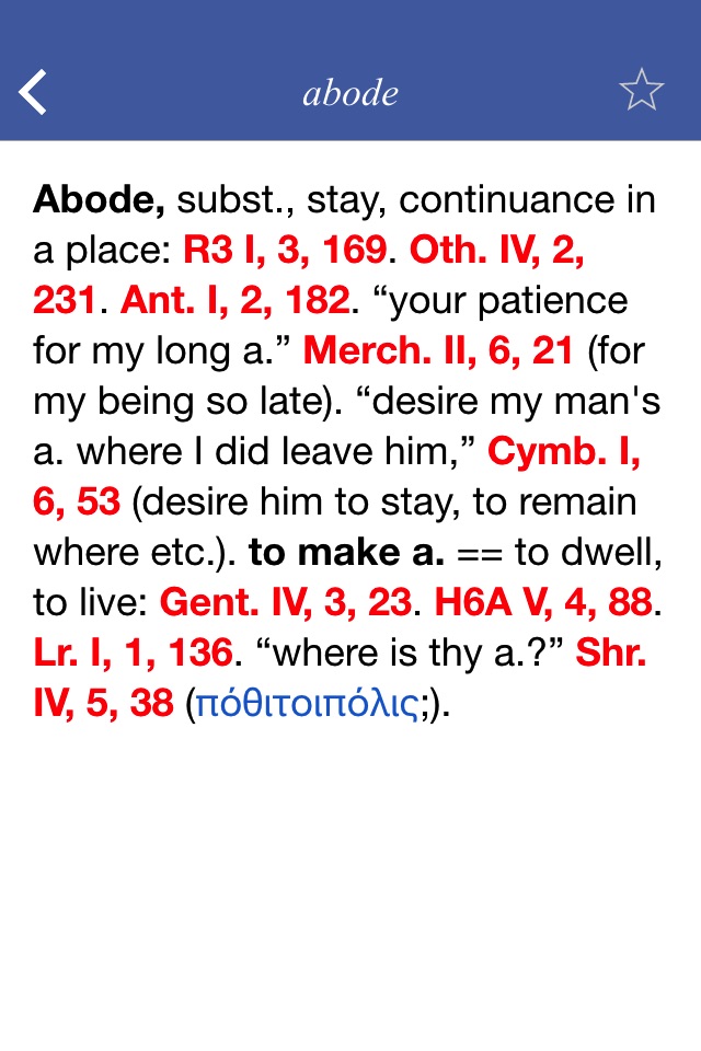 Shakespeare Lexicon and Quotation Dictionary screenshot 4