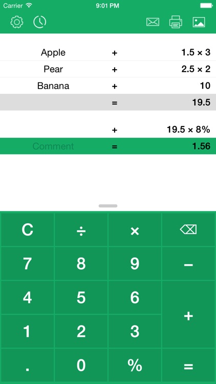 Bamboo Calculator