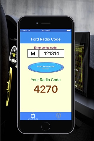 Radio Code for Ford M Series screenshot 2