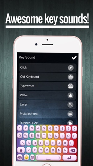 rainbow keyboard iphone