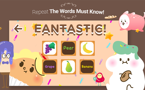 Cookies cards - English Vocabulary Learning - Infants, children's card game of English words screenshot 4