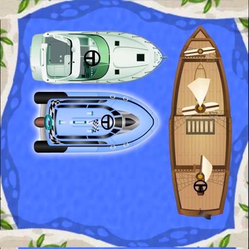 Unblock unroll park my Blue Boat block parking escape Merged cascade Puzzle iOS App