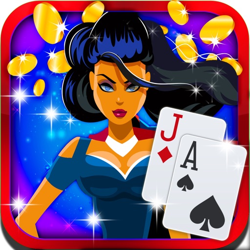 Invisible SuperHero Blackjack: Have fun with a villain dealer and earn lots of golden treats iOS App