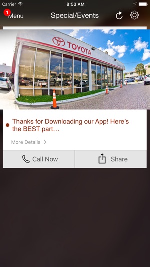 Autocentro Toyota DealerApp(圖2)-速報App