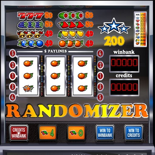 Randomizer slotmachine icon