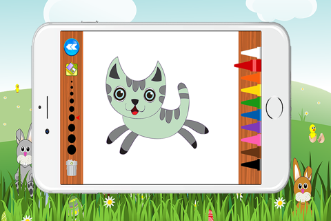 Cats Worlds Coloring Book for Preschool Game screenshot 3