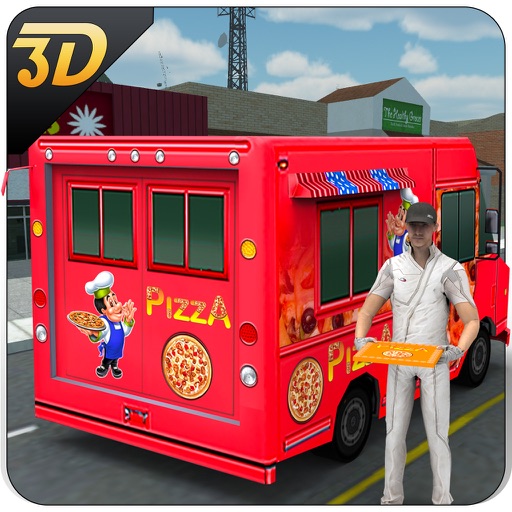 Pizza Delivery Van 3D – City Food Truck Driver Simulator Game Icon