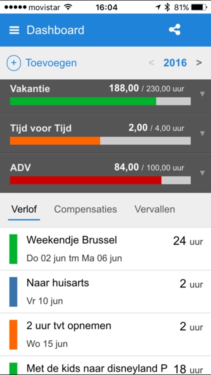 Mijnverlofdagen