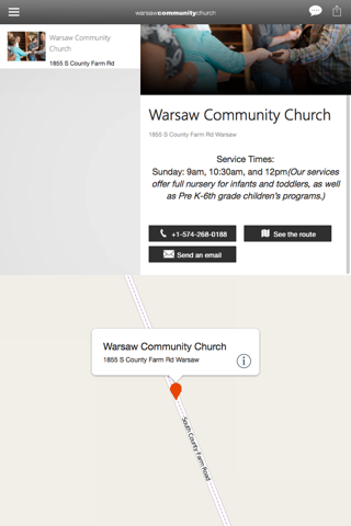Warsaw Community Church screenshot 3