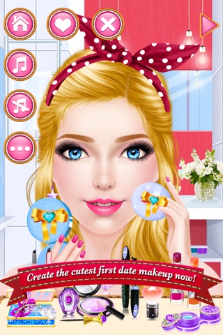 High School First Date Salon - Teenage Crush Story: SPA Dressup Makeover Game screenshot 3