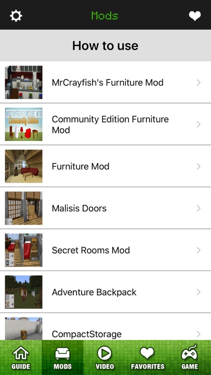 Furniture Mod & Video Guide - FREE Game Wiki for Minecraft PC Edition