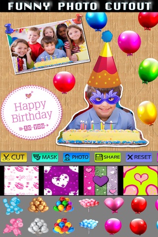 Birthday Photo Collage and Stickers screenshot 4