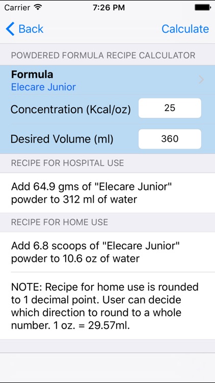 NICU Nutrition Calculator screenshot-4