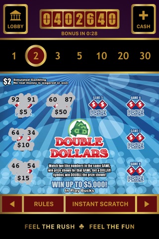 Feeling Lucky: Scratch Off Lottery screenshot 4