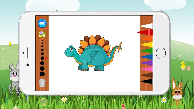 Coloring Book Little Dino Game for Kids Free