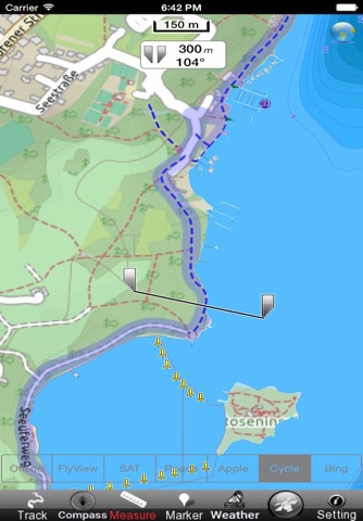 Bayern  GPS Navi Karte für bootfahren angeln und segeln screenshot 2