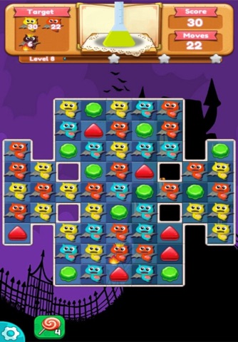 zombie match 3 puzzle - Crush zombie screenshot 2