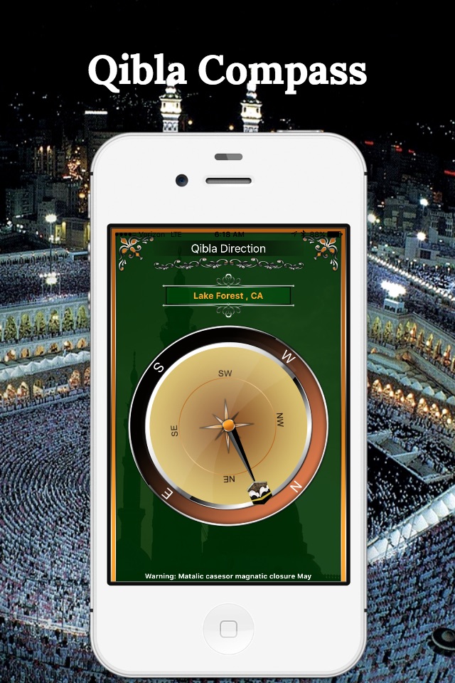 Compass-Qibla Free screenshot 4